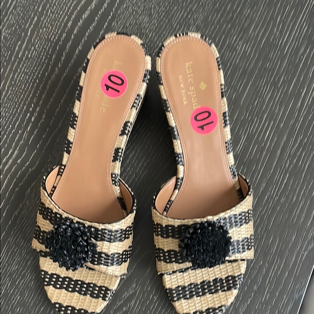 Kate Spade Women's Linda Striped Wedge Sandals